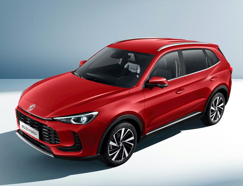 Vue trois quart avant du MG ZS Hybrid+